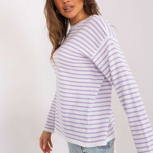 Striped Elegance Sweater