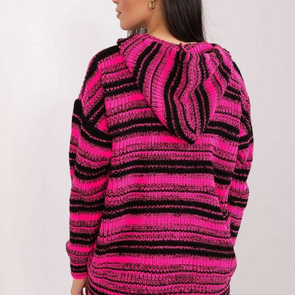 Striped Zip-Up Hoodie Cardigan - Très Elite