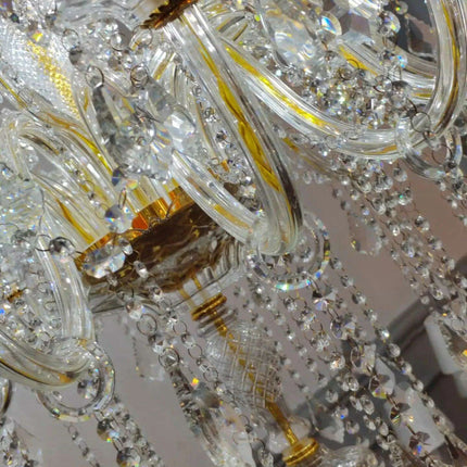 Stunning K9 Crystal Chandelier for Opulent Staircases and Lobbies - Options for 12, 15, 18, and 24 Lights..