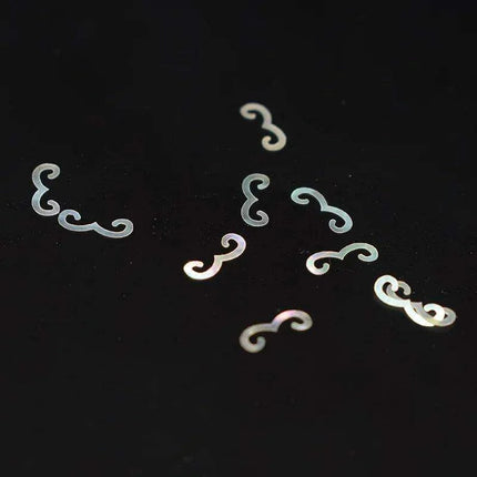 Stunning Natural Abalone Shell Fish Tail Pieces for Creative Jewelry and Instrument Inlays - Très Elite