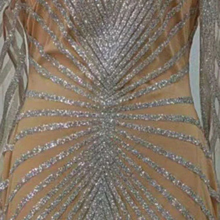 Stunning Sequin-Detail Fishtail Bodycon Dress: Transform Your Evening Attire - Très Elite