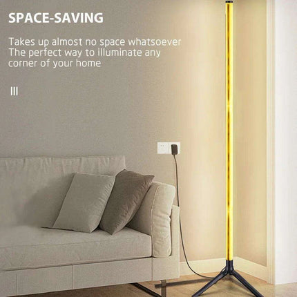 Stylish 103cm Smart RGB LED Floor Lamp with Multiple Control Features - Contemporary Design..