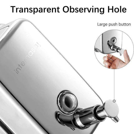 Stylish 304 Stainless Steel Wall-Mounted Liquid Soap Dispenser - Elegant Hygiene Solution - Très Elite