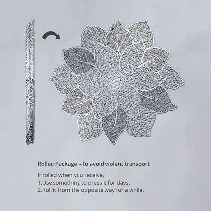 Stylish 6-Piece PVC Coaster Set for Table Protection and Elegance..