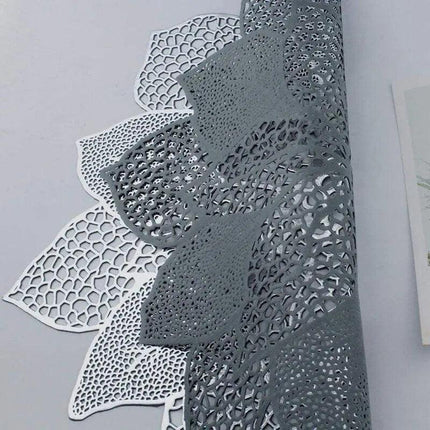 Stylish 6-Piece PVC Coaster Set for Table Protection and Elegance..