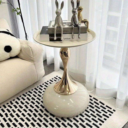 Stylish All-Weather Coffee Table with Sturdy Metal Frame - No Assembly Needed - Très Elite