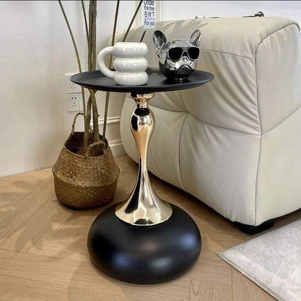 Stylish All-Weather Coffee Table with Sturdy Metal Frame - No Assembly Needed - Très Elite