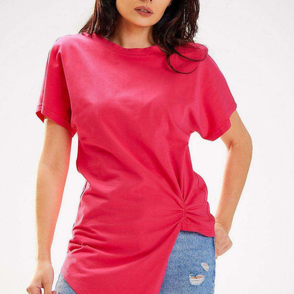 Stylish Asymmetrical Cotton Top for Ultimate Comfort - Très Elite