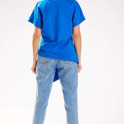 Stylish Asymmetrical Cotton Top for Ultimate Comfort - Très Elite