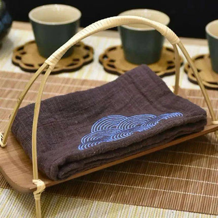 Stylish Bamboo Serving Platter Set for Sushi, Dumplings, and Sweet Treats - Très Elite