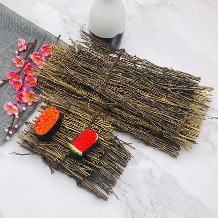Stylish Bamboo Sushi Platter Set for an Authentic Japanese Culinary Experience - Très Elite