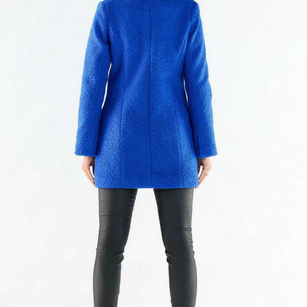 Stylish Black Buttoned Double-Breasted Coat - Très Elite
