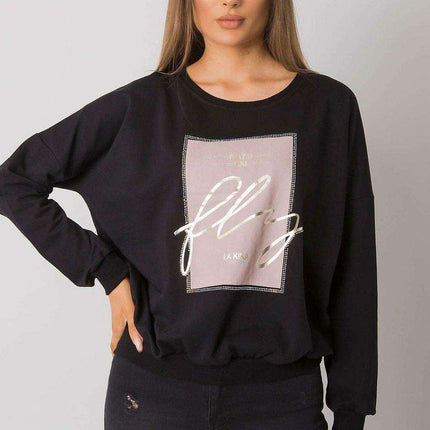 Stylish Black Hoodie Sweatshirt for Women - Très Elite