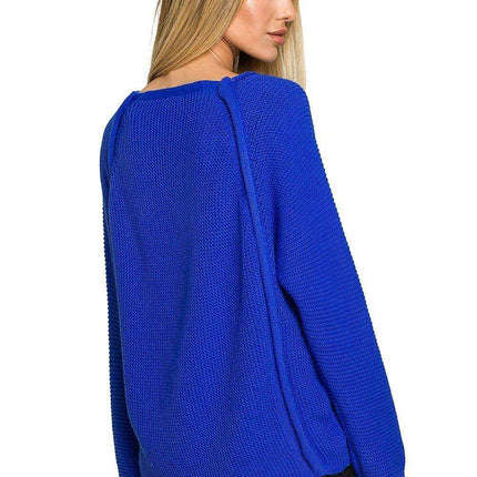 Stylish Button-Detail Raglan Sweater - Très Elite