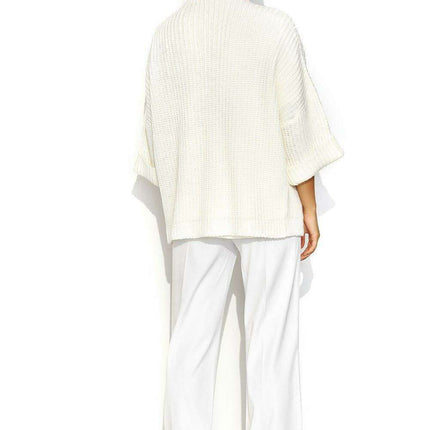 Stylish Buttonless Macadamia Cardigan - Très Elite