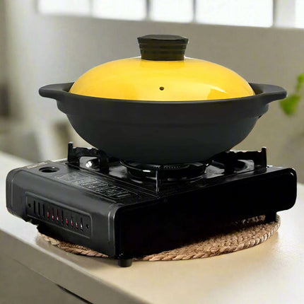 Stylish Ceramic Stew Pot for Gas Stoves - Practical Casserole with Lid for Easy Cooking - Très Elite