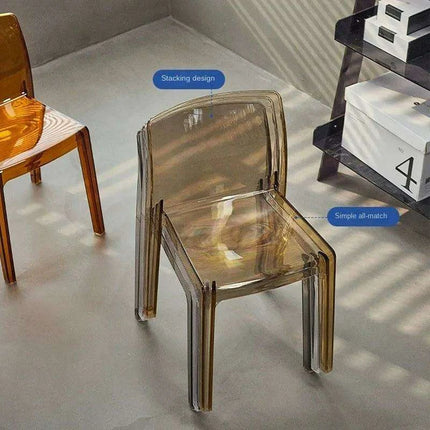 Stylish Clear Acrylic Dining Chairs - Modern Elegance for Your Space - Très Elite