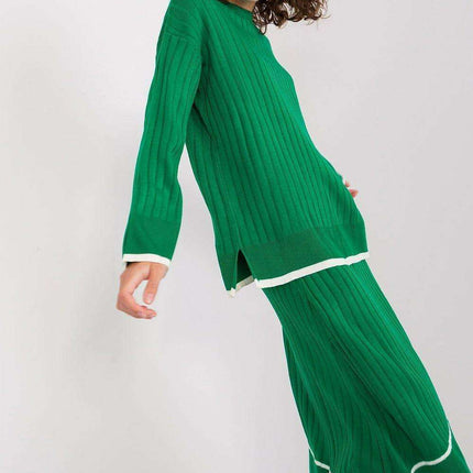Stylish Contrast-Knitwear Set for Effortless Elegance - Très Elite
