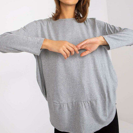 Stylish Cotton Blend Women's Top - Effortless Elegance and Comfort - Très Elite