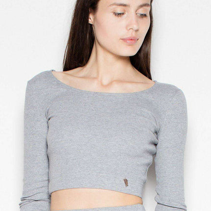 Stylish Cotton Crop Top and Pencil Skirt Set - Très Elite