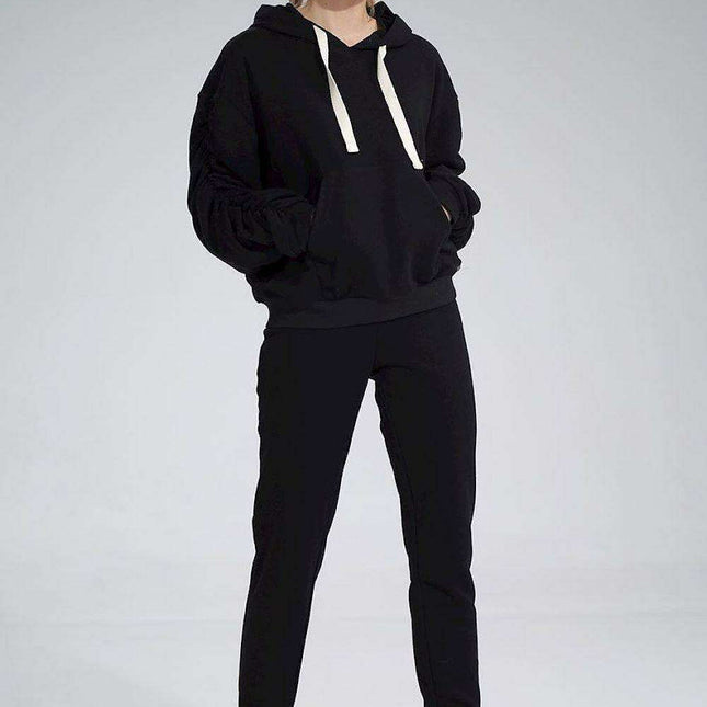 Stylish Cotton Tracksuit Trousers with Wide Elastic Waistband - Très Elite