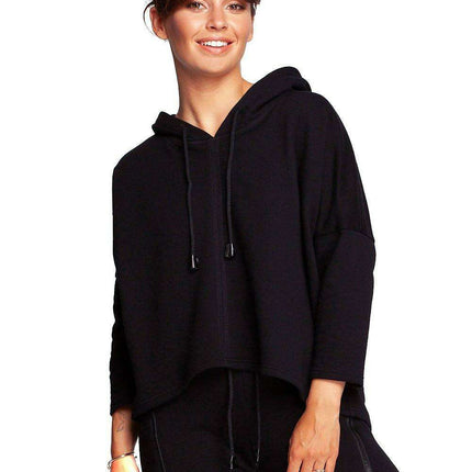 Stylish Cozy Knit Hooded Sweater by BeWear