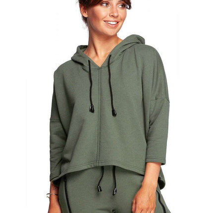 Stylish Cozy Knit Hooded Sweater by BeWear