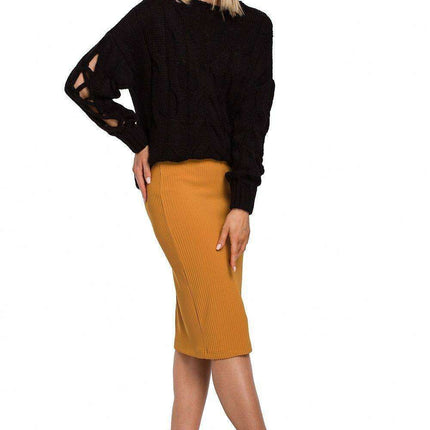 Stylish Cracked Sleeve Knit Pullover - Très Elite