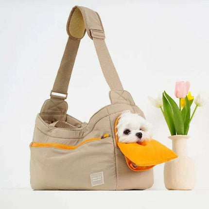 Stylish Crossbody Pet Carrier Bag for Small to Medium Dogs - Your Perfect Travel Buddy with Versatile Carrying Options - Très Elite