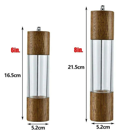 Stylish Customizable Wood Salt and Pepper Grinders - Elevate Your Cooking Experience - Très Elite
