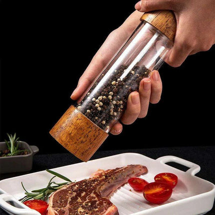 Stylish Customizable Wood Salt and Pepper Grinders - Elevate Your Cooking Experience - Très Elite