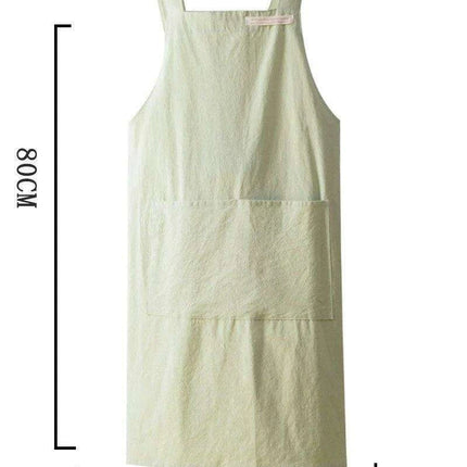 Stylish Denim and Linen Blend Apron for Women - Perfect for Cooking and Crafting - Très Elite