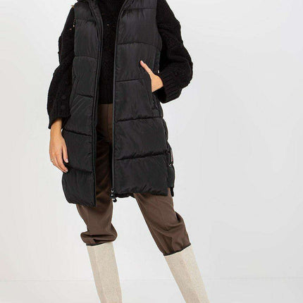 Stylish Down Quilted Hooded Vest with Zippered Pockets - Gilet NM - Cozy and Functional - Très Elite