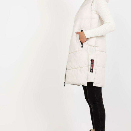Stylish Down Quilted Hooded Vest with Zippered Pockets - Gilet NM - Cozy and Functional - Très Elite
