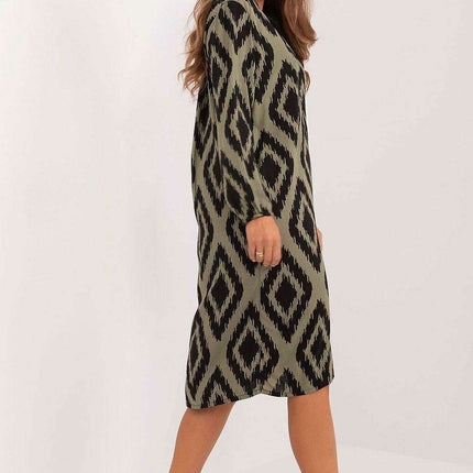 Stylish Eco-Conscious Asymmetrical Viscose Shirt Dress - Très Elite