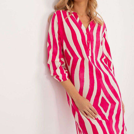 Stylish Eco-Conscious Asymmetrical Viscose Shirt Dress