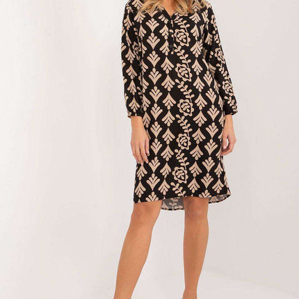 Stylish Eco-Conscious Asymmetrical Viscose Shirt Dress - Très Elite