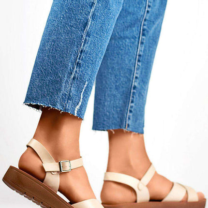 Stylish Eco-Conscious Flat Platform Sandals - Très Elite