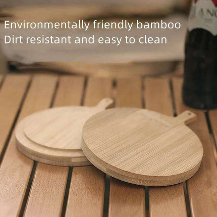Stylish Eco-Friendly Bamboo Outdoor Serving Tray with Lockable Lid for Elegant Entertaining - Très Elite