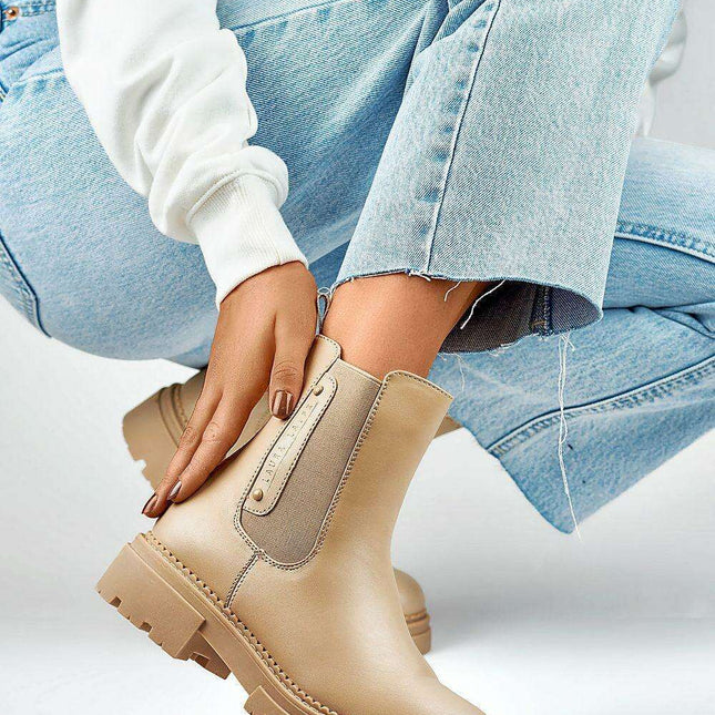 Stylish Eco-Friendly Jodhpur Boots with Warm Fur Lining