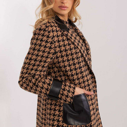 Stylish Eco-Friendly Peplite Jacket with Trendy Lined Collar - Très Elite