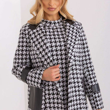 Stylish Eco-Friendly Peplite Jacket with Trendy Lined Collar - Très Elite