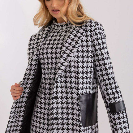 Stylish Eco-Friendly Peplite Jacket with Trendy Lined Collar - Très Elite