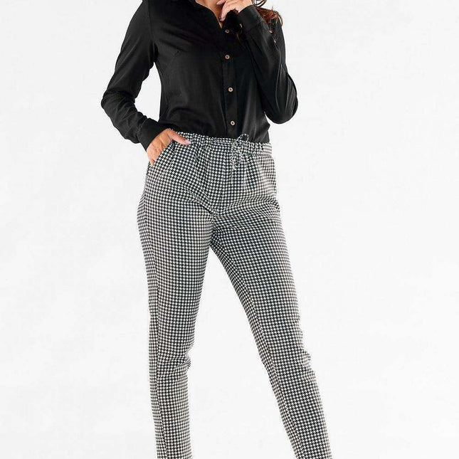 Stylish Elastic Waist Trousers for Women: Awama Collection