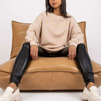 Stylish Embroidered Cotton-Poly Blend Women's Sweatshirt - Très Elite