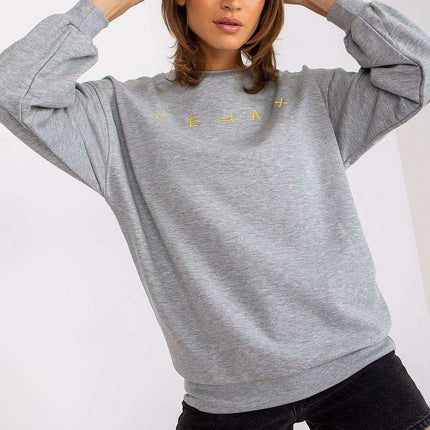 Stylish Embroidered Cotton-Poly Blend Women's Sweatshirt - Très Elite