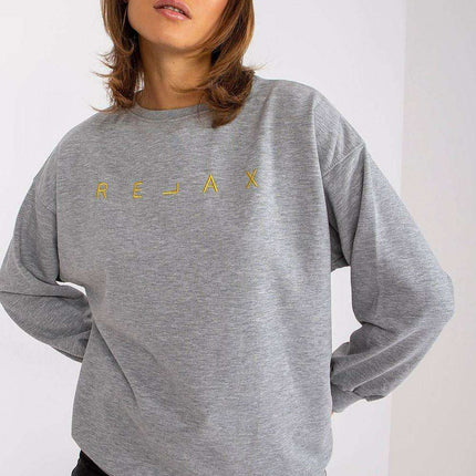 Stylish Embroidered Cotton-Poly Blend Women's Sweatshirt - Très Elite