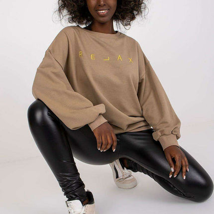 Stylish Embroidered Cotton-Poly Blend Women's Sweatshirt - Très Elite