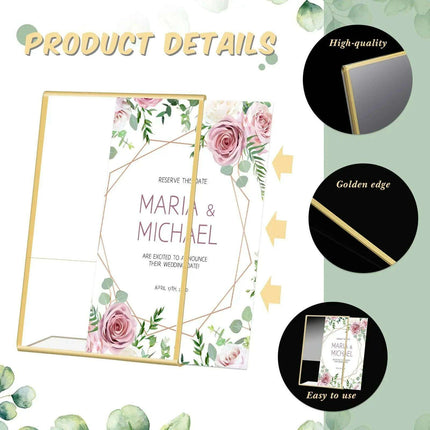 Stylish Gold Acrylic Display Holder Set for Multipurpose Showcasing - Très Elite