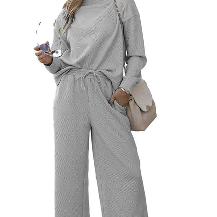 Stylish Gray Textured Lounge Set for Ultimate Relaxation - Très Elite